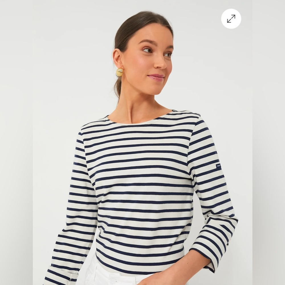Saint James - GALATHEE II Breton Striped Top with ¾ Sleeve
